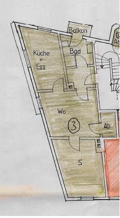 Charmante 2-Zimmer-Wohnung mit Balkon & Tageslichtbad in zentraler Lage von Bad Kreuznach – Grundriss