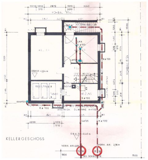 Grundriss Keller