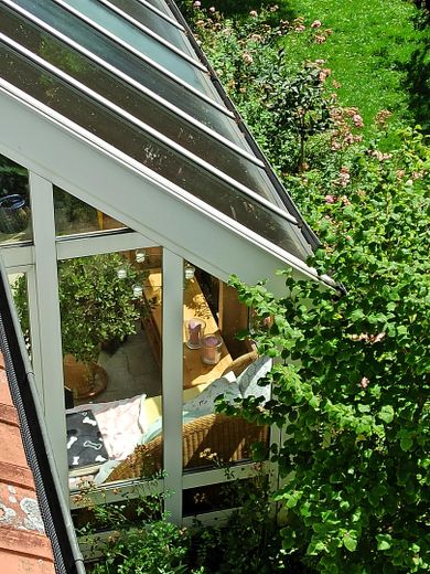 Blick auf den Wintergarten