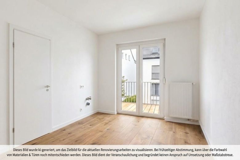 Erstbezug 4-Zimmer Wohnung mit Balkon in Stuttgart West – Küche + Balkon