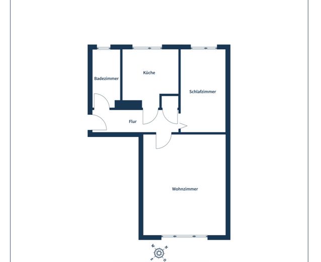 Attraktives Apartment in Oberhausen – zentrale Lage mit vielseitigem Vermietungspotenzial – Grundriss