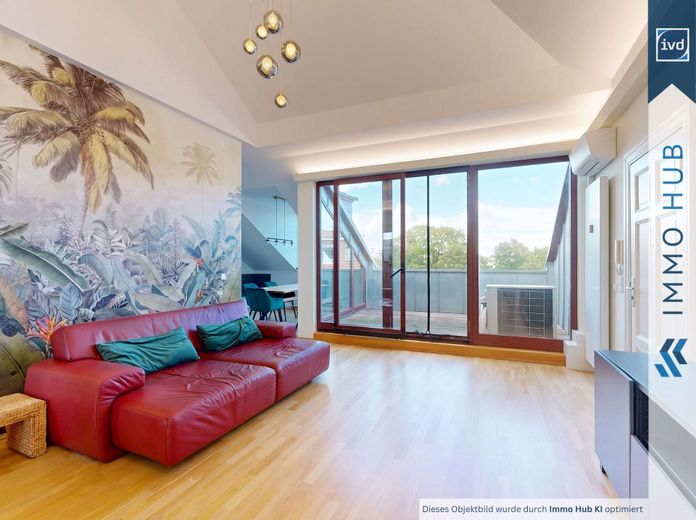 ++Wolne od zaraz | Klimatyzacja | Miejsce parkingowe | Loggia na dachu! Wymarzone mieszkanie w centrum-wschód ++ – 5721417-3XzL7Trd5fTqVjWsTFmvdiXv-wohnzimmer_terrasse.jpg