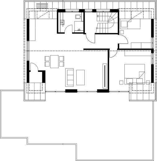 Nur noch 2 von 6 exklusiven ETW verfügbar – KfW-Darlehen 2,03 % + 45.000 € Zuschuss je Wohnung – Grundriss Wohnung 6