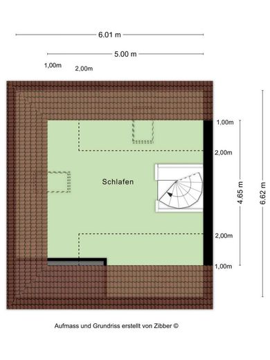 Helle 3-Zimmer-Maisonettewohnung in Top-Lage von Hürth Efferen – Grundriss DG