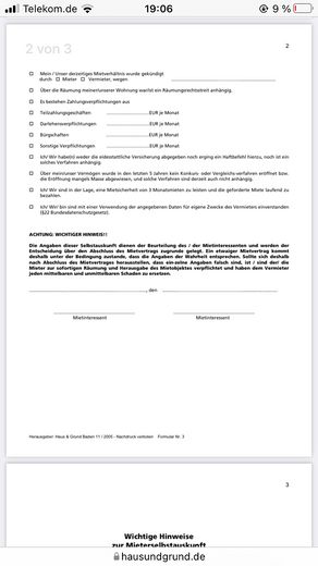 3 Zimmer-Wohnung mit Abendsonne auf dem Balkon – Selbstauskunft ll