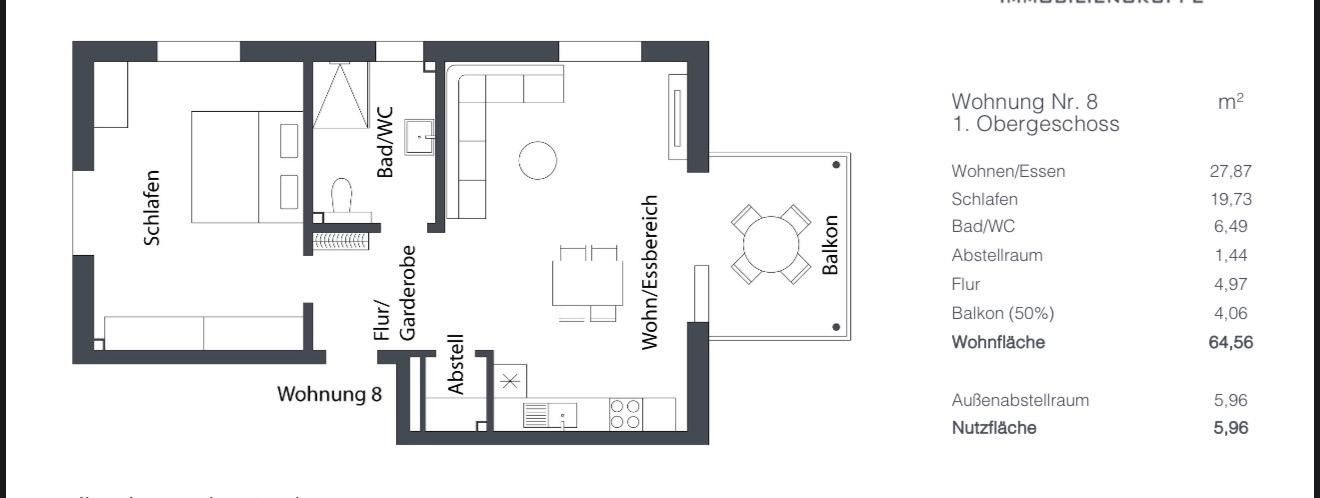 Prima occupazione 2. camere incl. EBK da 11/26 – Foto 18