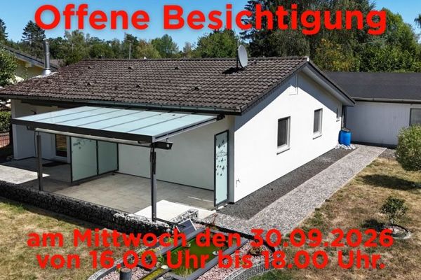 Natur pur direkt vor der Tür: Kompakter Wohlfühl-Bungalow mit großem Gartenparadies
