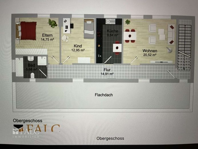 3-in-1 Investitionsobjekt – Grundriss Wohnung
