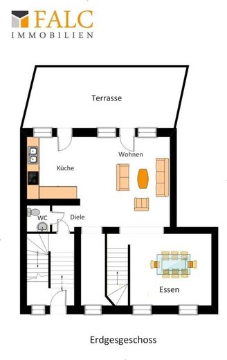 Rüttenscheider Perle: Souterrain-Wohnung. Platz, Lage und Komfort vereint – Grundriss- EG