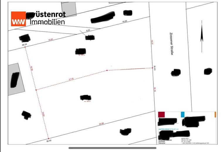 789m² in Klausdorf am Mellensee! Eines der letzten Bauplätze ohne Baumbestand und Seenähe – Grenzen
