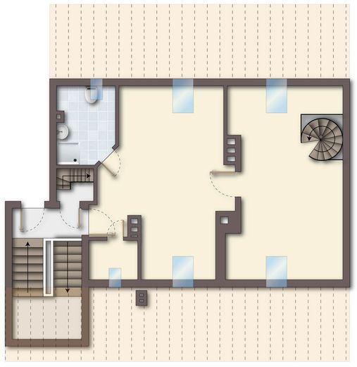 5 Zimmer Maisonett-Wohnung mit 2 Bädern und ca. 124 m² Wohnfläche im beliebten Langerfeld – Grundriss oben