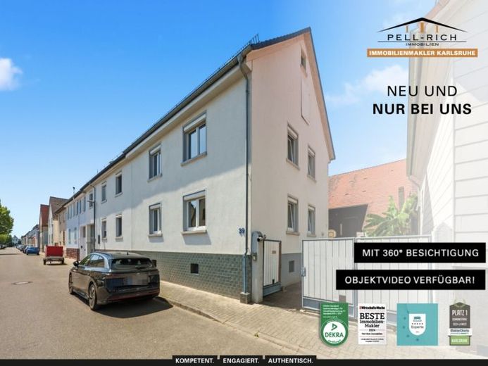 SPAZIO DI PROGETTAZIONE: Ampia casa residenziale con fienili e versatili superfici accessorie a Stutensee – Foto 1