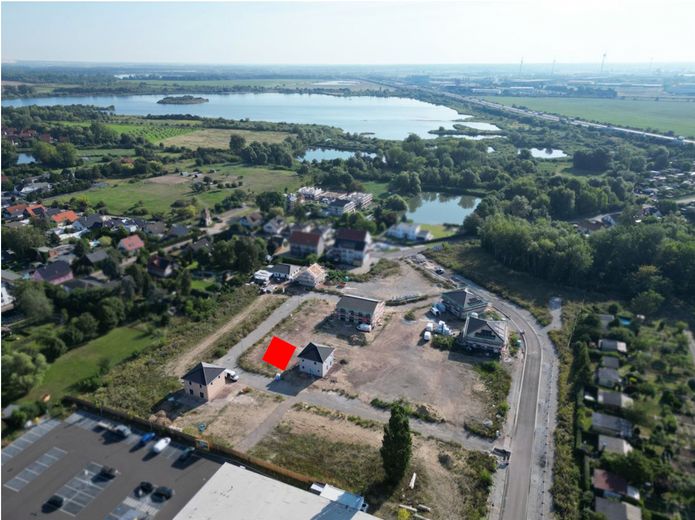 Vogelperspektive Neubaugebiet