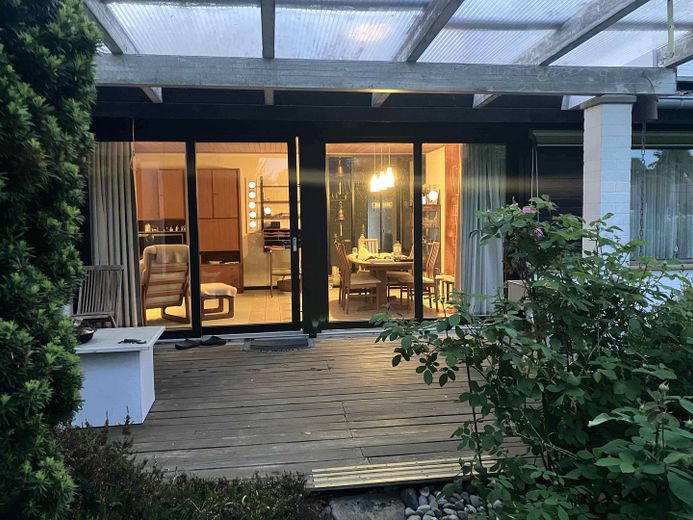 Сонячний бунгало в «Травемюндер Вінкель» – Terrasse und Wohnraum