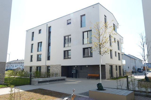Schöne 3-Zi.-Whg. in BK Kurgarten – Rückseite Gebäude (1. OG recht
