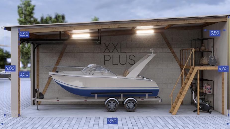 Garage XXL con terreno, parco garage, capannone, camper, auto, moto, roulotte, nuova costruzione camper – Photo 15