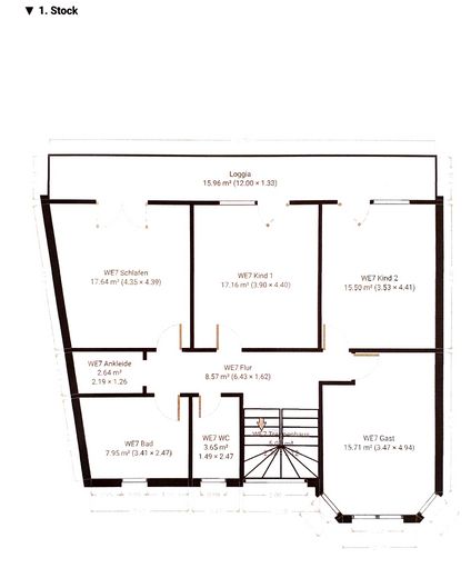 6.7 % Rendite!!! - Kapitalanlage/Eigennutzung - eine schöne Maisonette Wohnung in Schöneck – Grundriss OG