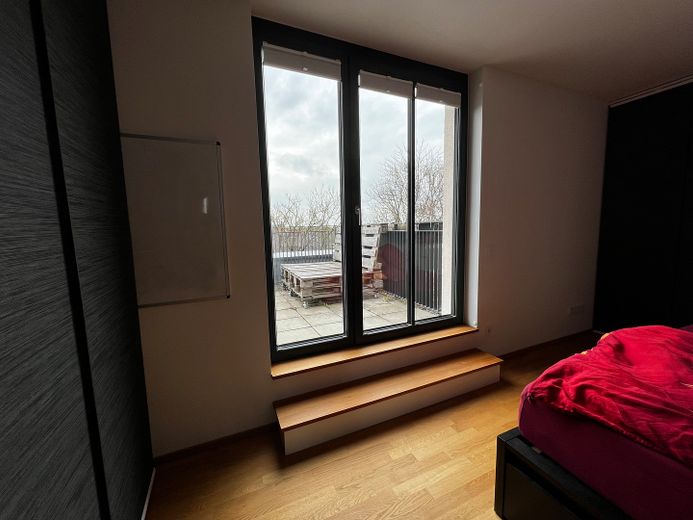 2-Zimmer Penthouse mit zwei Dachterrassen (Passivhaus) – Schlafzimmer