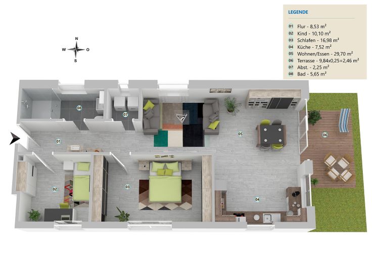 Grundriss OG Wohnung