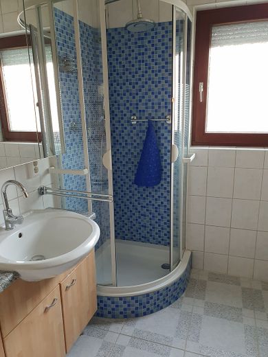 Gemütl. 3-Zi-EG-Whg., Du, WC, Terrasse, Garage, ab 01.05.24 Herbrechtingen-Anhausen zu vermieten – Teilansicht Dusche