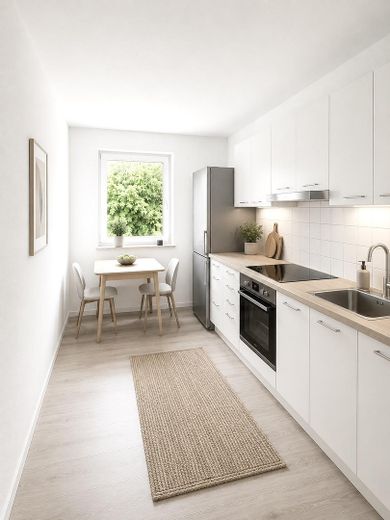 Appartamento di 3,5 locali ristrutturato con balcone e riscaldamento a pavimento – Einrichtungsbeispiel