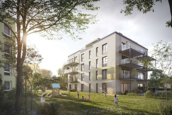 Al Kulkwitzer See: il vostro appartamento da sogno all'ultimo piano con 3 locali, KfW40, con ascensore e grande terrazza