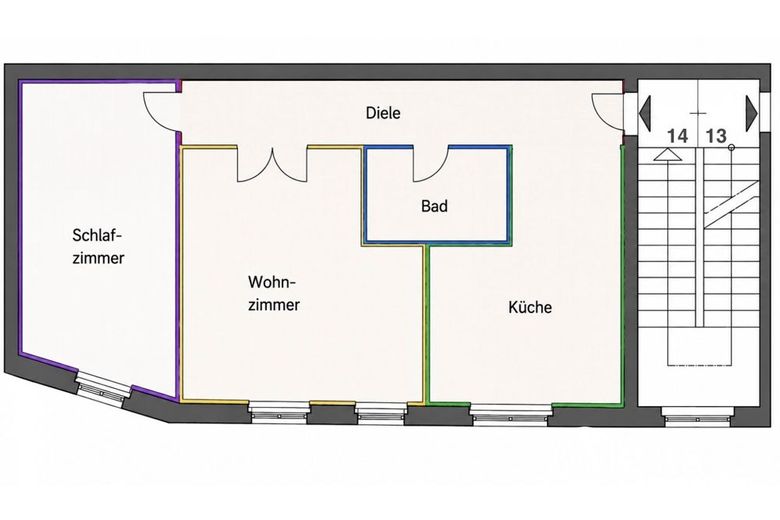 Edificio antiguo elegantemente renovado en el ala lateral - disponible para ocupar en Berlín-Schöneberg – Grundriss 2026