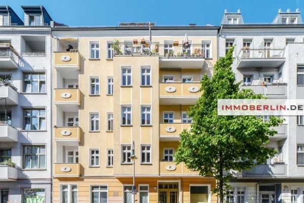 IMMOBERLIN.DE - Acogedor piso antiguo con tranquilo balcón en una bonita ubicación de barrio