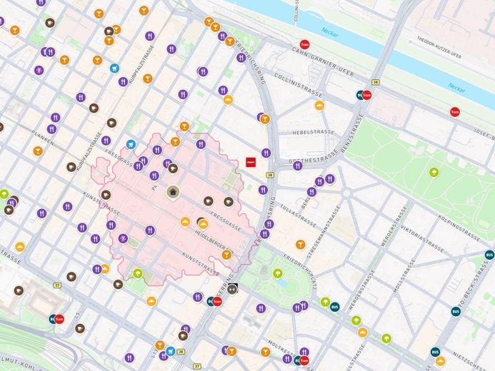ATIK: Hochfrequentierte Einzelhandelsfläche in 1A-Lage der Mannheimer Innenstadt - Q7 / Fressgasse – Lageplan