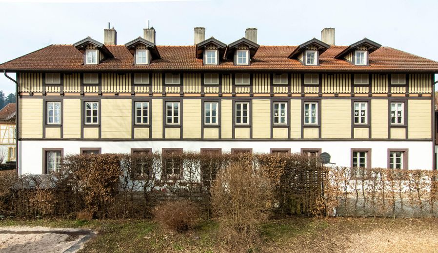 Hausansicht hinten im Winter