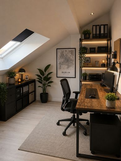 ☀️ Affascinante appartamento mansardato di 3,5 locali con loggia sopra Norimberga ☀️ – Schlafzimmer 3 Variante Büro