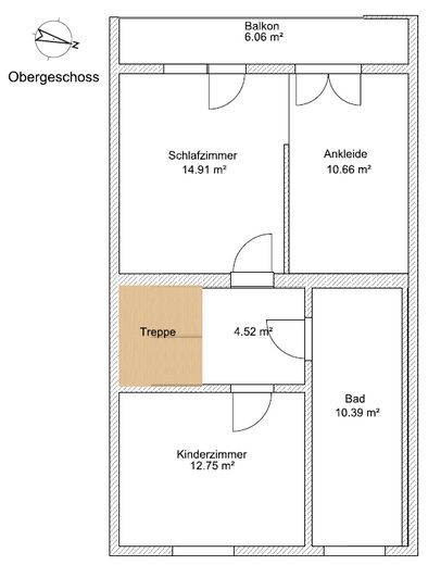 Sogno per la famiglia ai margini del bosco - casa a schiera completamente ristrutturata con terrazza soleggiata e possibilità di ampliamento – Grundriss OG