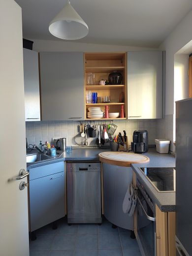 Charmantes Appartement in der Unteren Au. Zentral wohnen in ruhiger Innenhoflage. – Küche