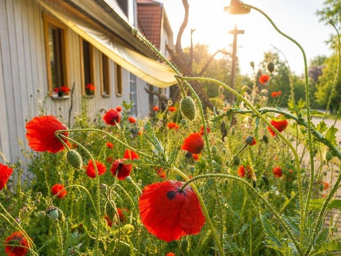 Seegut Blaue Blume – Herrenhaus, Wohnhaus & See in der Uckermark – Wohnhaus vorn