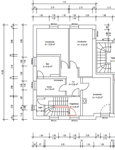 Prima occupazione dopo ristrutturazione completa | Moderno appartamento di 3 locali con cucina componibile – Grundriss