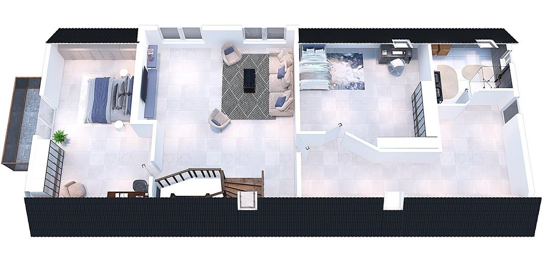 Haupthaus Obergeschoss ist so