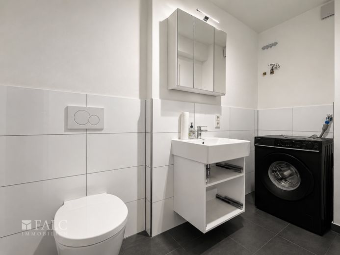 Moderne, voll möblierte 2-Zimmer-Wohnung in Bestlage von Düsseldorf-Bilk - sofort bezugsfertig – Gäste-WC