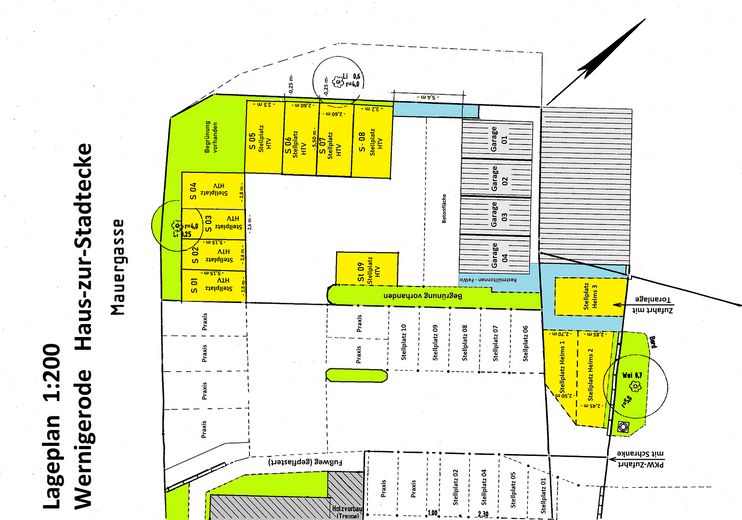 PKW-Stellplätze ab 35 €/M - Altstadt-Zentrum von Wernigerode – Stellplätze im Lageplan