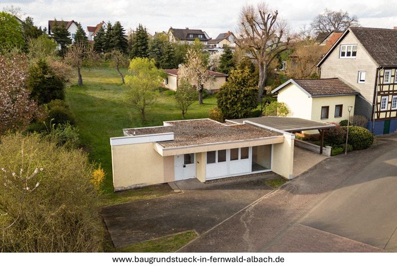 Sicht auf das Grundstück