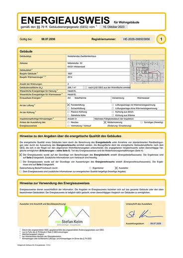 Provisionsfrei! Zweifamilienhaus, großer Sonnengarten – Energieausweis