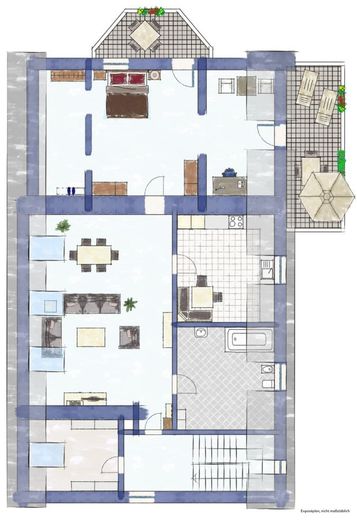 Modernes Penthouse-Flair im historischen Ambiente - Dachgeschosswohnung mit Designanspruch – Grundriss