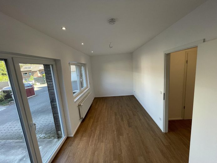 Teraslı 2 odalı yeni bina dairesi (81 m²) – zemin katta ilk kullanım | Recklinghausen-Nord – Schlafzimmer