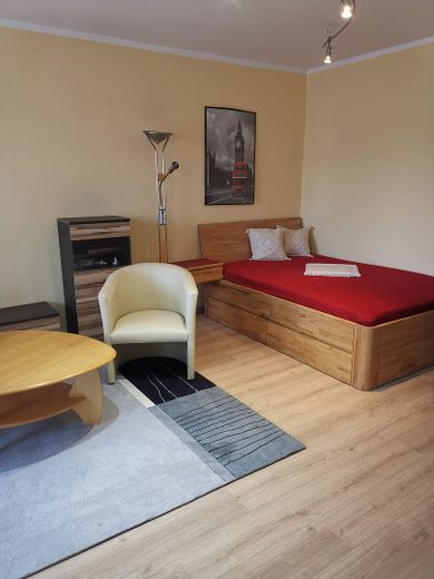 Möbliertes 53-m²-Apartment in Worms – komplett eingerichtet & sofort verfügbar – Wohnbereich mit Schalfbereich