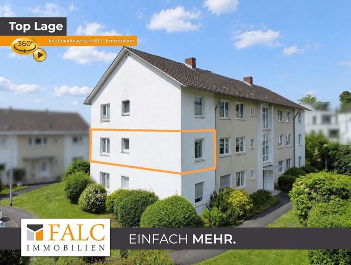 Familienfreundliche Wohnung in Rheinlage mit attraktivem Entwicklungspotenzial – Außenansicht