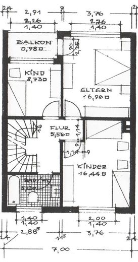 Professionally renovated mid-terrace house in an attractive location in Lilienthal-Butendiek – Grundriss OG