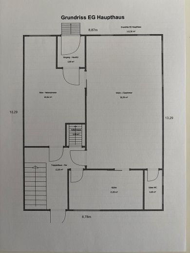 Einfamilienhaus mit Nebengebäude, Hof und Garage – Foto 25