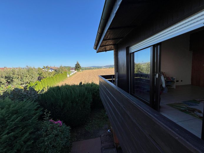 Ausblick Balkon Kinderzimmer