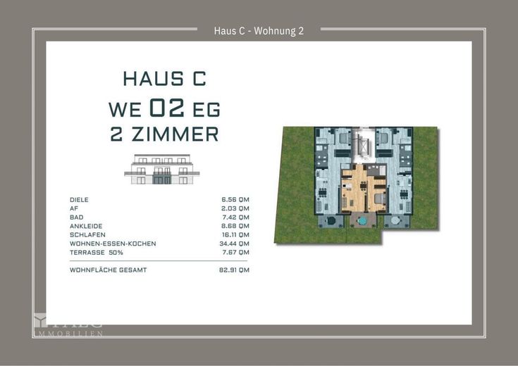 Altstadt- Stausee- Kettwig- AFA 5 % + Sonderabschreibung 5 % – Grundriss