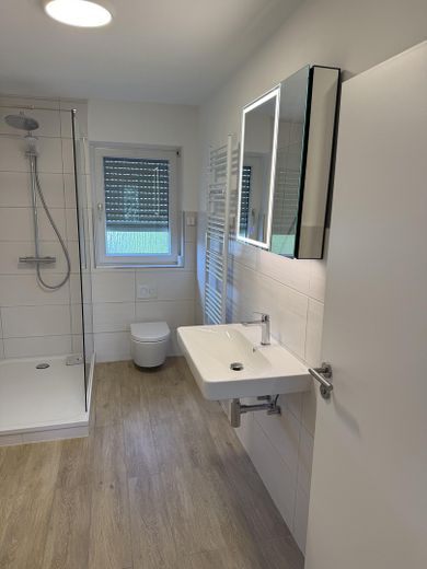 Neu renovierte 3-Zimmer-Wohnung mit Balkon, neuer EBK und 2 Stellplätzen in Reuffelbach (Mammelzen) – Tageslichtbad