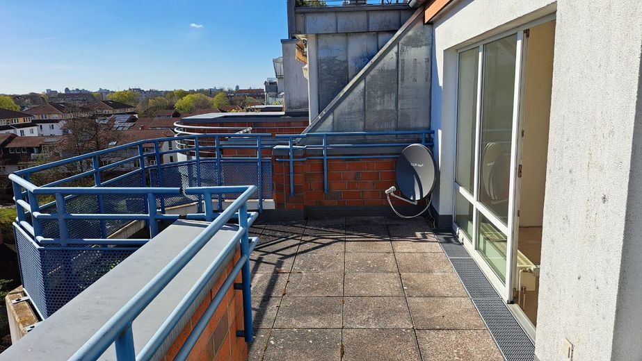 Najlepszy widok na Bremę – mieszkanie penthouse – Dachterasse (Südseite)